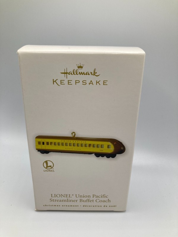 2010 Lionel Union Pacific Streamliner Buffet Coach Hallmark Keepsake Ornament Q2