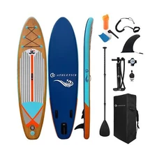 JC-ATHLETICS Inflatable Stand Up Paddle Board (6 Inches Thick), ISUP Package ...