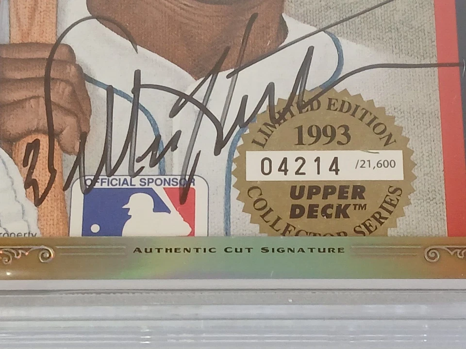 AL KALINE & WILLIE HORTON Legends 2013 Leaf Exec Obra Maestra 1/1 Doble Corte Automático Foto 4 de 4