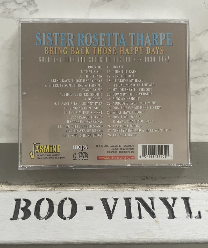 Sister Rosetta Tharpe Bring Back Those Happy Days Greatest Hits CD Blues Gospel - Image 2 of 2