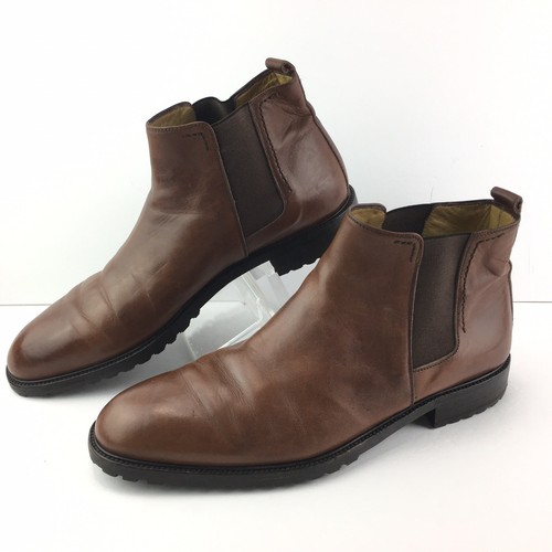 BALLY Mens BROWN LEATHER CHELSEA BOOTS 