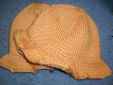 Handmade knitted sun hat pumpkin hat