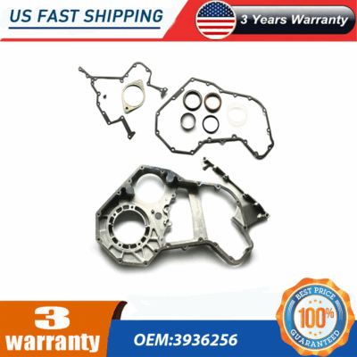 BLKPRO Timing Gear Housing Cover Gasket & Oil Seal – 94-98 Dodge 5.9L Cummins – OEM 3916401 3918673