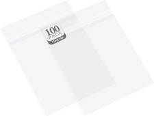 , Pack of 100, Acid-Free Crystal Clear Sleeves Storage Bags For
