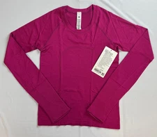 lululemon Swiftly Tech Long-Sleeve Shirt 2.0 Waist Length Ripened Raspberry. NWT