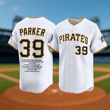 Pittsburgh Pirate Parker Baseball Jersey 2025 Size XS-5XL