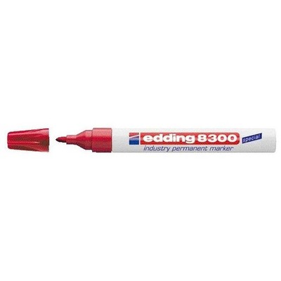 Edding - Felt Tip Pen 8300 Industrial Round 1.5-3mm Red | Pack of 10