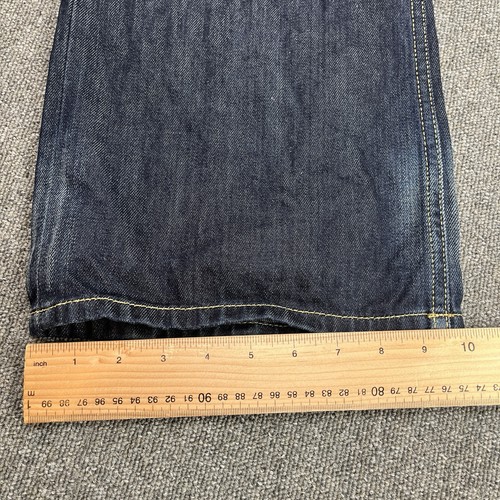 Diesel Jeans Mens W34 L32 Navy Blue Zaghor Bootcut Wash 008ST Button Fly Casual - Picture 7 of 17