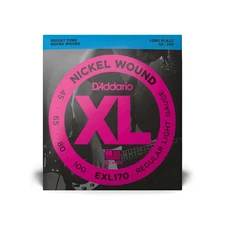 D'Addario EXL170 XL Nickel Bass Strings 45-100 Regular Light, Long Scale