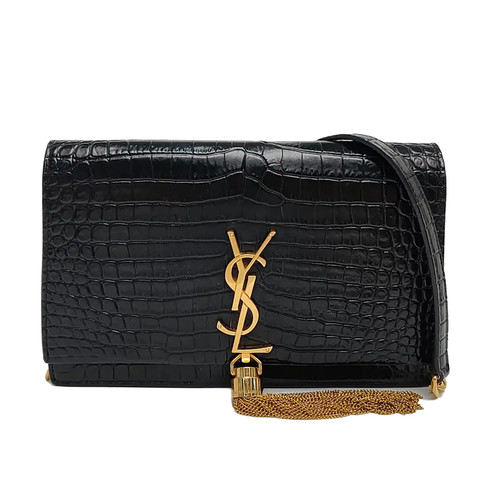 Yves Saint Laurent KATE Crossbody bags Leather Black Free Shipping | Duties Paid