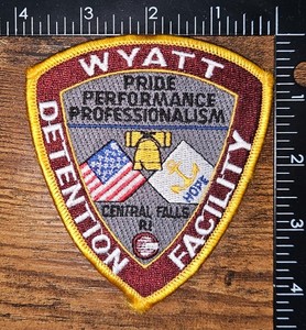 Central Falls Rhode Island Wyatt Detention Facility Police Patch