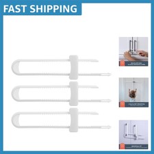 Secure Sliding Cabinet Latches for Kids - 3 Count, Ideal for Kitchen  Bathroom
