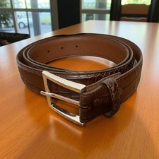 Torino, Italian Embossed Calf  Leather Belt Men’s Size 48, Made In USA. New