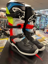 ALPINESTARS TECH 3S YOUTH BOOTS BLK/YLW FLUO/RED FLUO