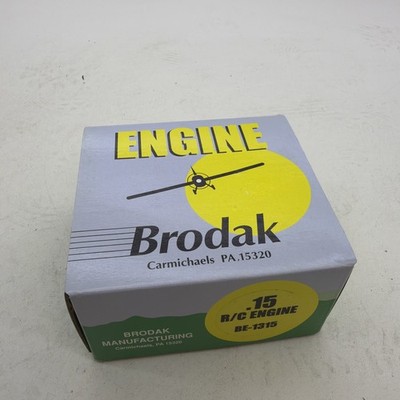 Brodak .15 R/C Airplane Engine BE-1315 New In Box With Muffler M8