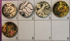 Pokemon Official Coins Assorted (You Choose) New
