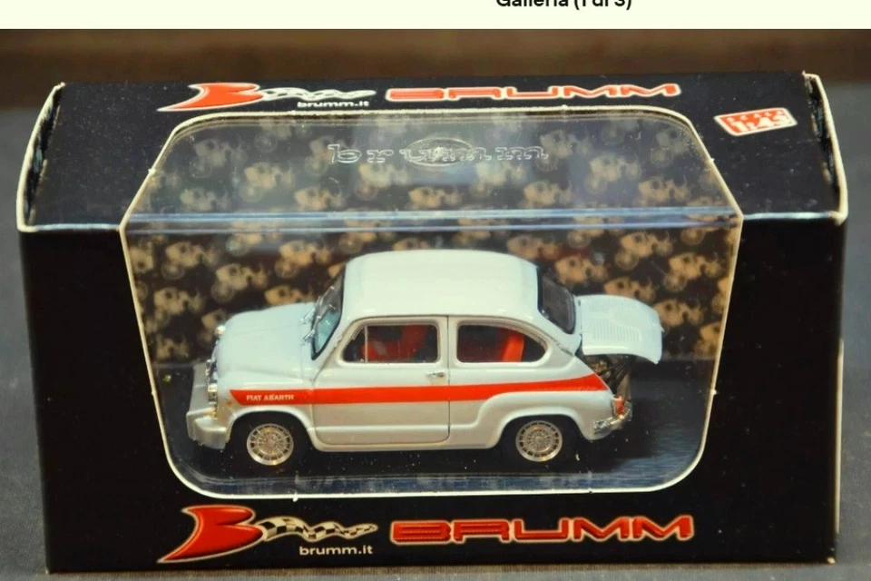 FIAT ABARTH 850 TC corsa - 1966 - 1:43 BRUMM #R350 in show box - Immagine 2 di 2