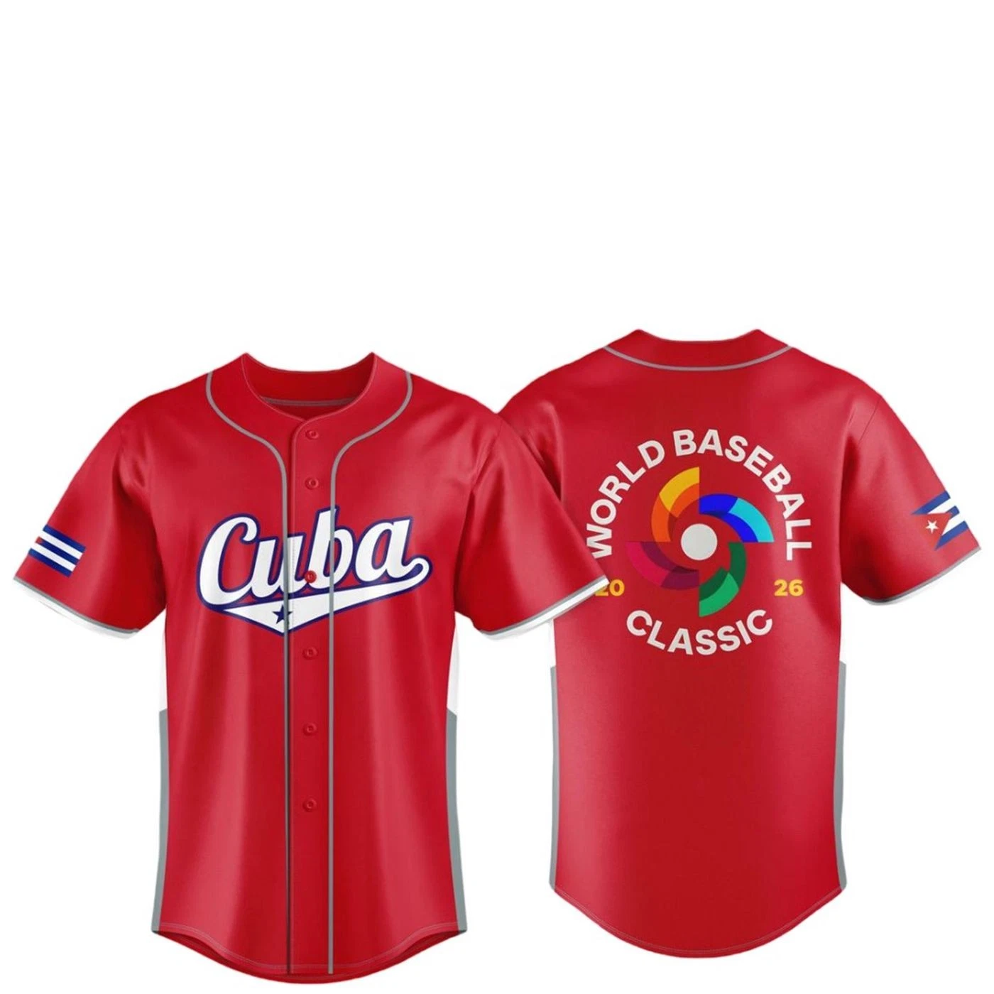 Cuba Team 2026 World Baseball Classic Jersey Print For Fan Gear Multicolor