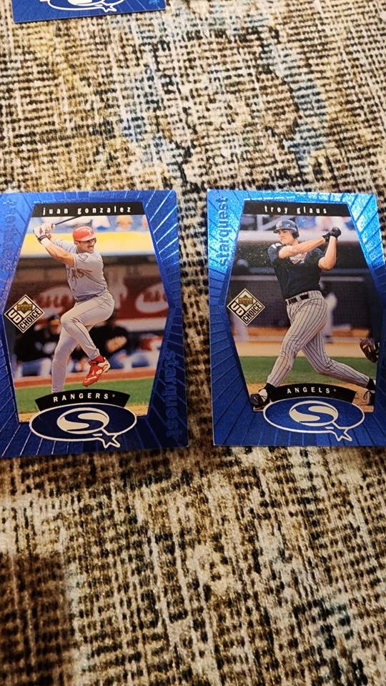 Lote (8) tarjetas de béisbol Upper Deck Choice StarQuest 1998 - lámina verde y azul Foto 4 de 4