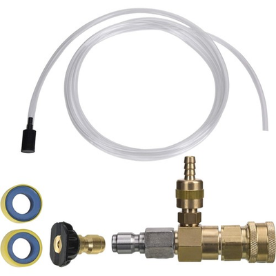#ad Adjustable Chemical Injector Kit for Pressure Washer Soap Injector 3 8 Inch... $35.18