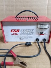 6volt - 12 Volt Battery Charger Automobile Lead Acid 6 Amp Portable By Esb 6volt - 12 Volt Battery Charger Automobile Lead Acid 6 Amp Portable By Esb