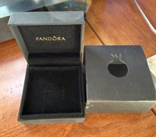 PANDORA GOLD BLACK JEWELRY GIFT BOX NEW 3X3 AUTHENTIC MULTIFUNCTION RARE
