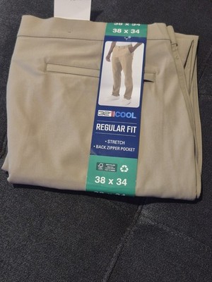 32 DEGREE COOL MEN'S PANTS REGULAR FIT TAN 38X34