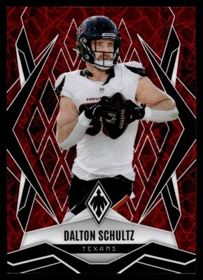 2025 Panini Phoenix Red Lazer Dalton Schultz 010/199 Houston Texans #23
