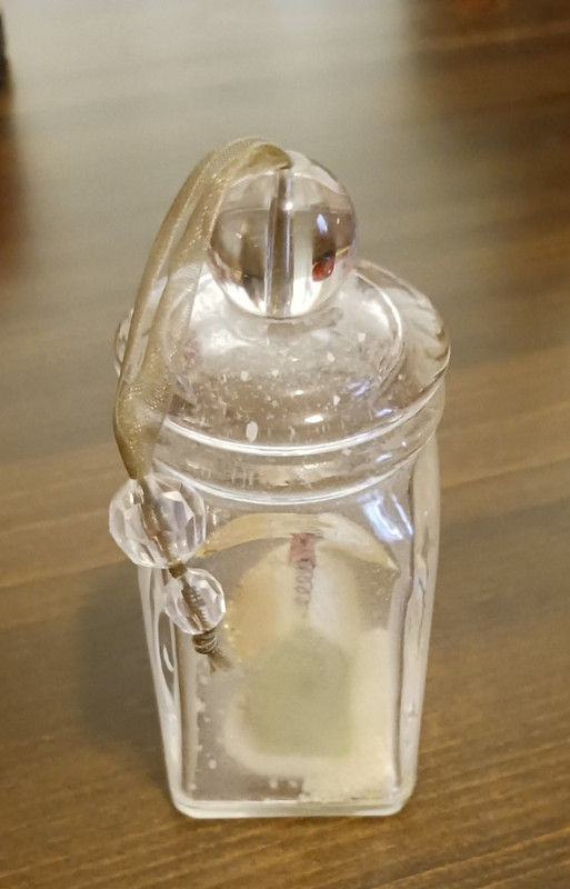 Vintage Glass Ornament With House Inside