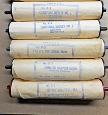 J. Chein & co. - Piano Lodeon - toy player piano paper MUSIC SCROLLS