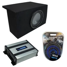 05-14 Ford Mustang Coupe Harmony Audio R124 Single 12" Sub Box & HA-A400.1 Amp