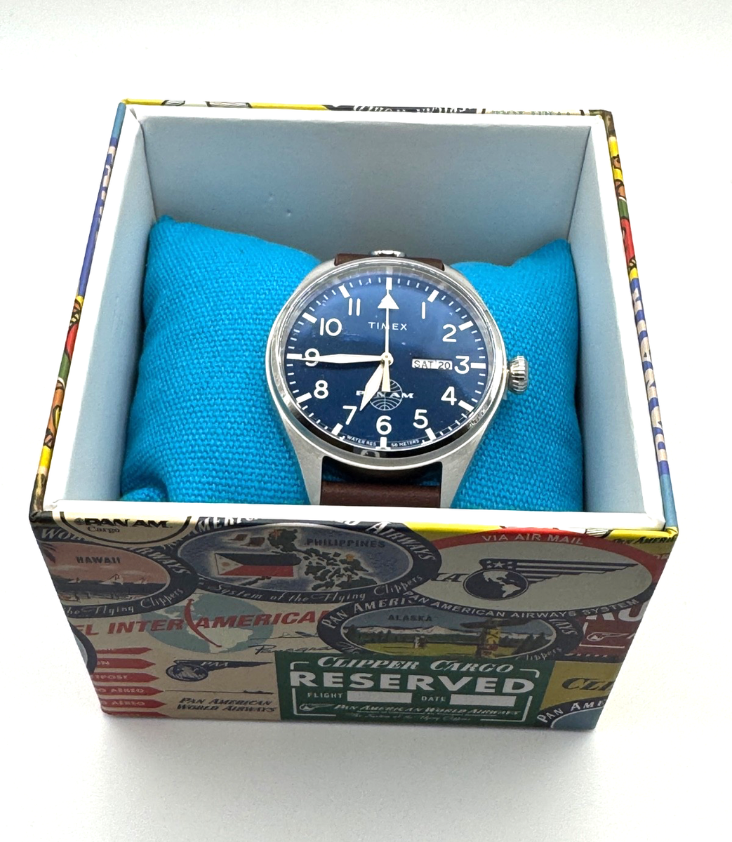 Timex Gents x Pan Am Waterbury Watch TWG030100 | eBay