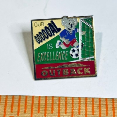 Outback Steakhouse Restaurant Our Goal is Excellence Koala Soccer Football Pin