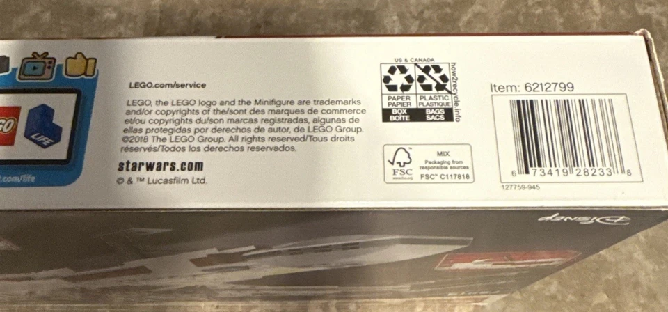 LEGO Star Wars: X-Wing Starfighter 75218 новый запечатанный Люк R2-D2 Biggs Darklighter - Изображение 4 из 4