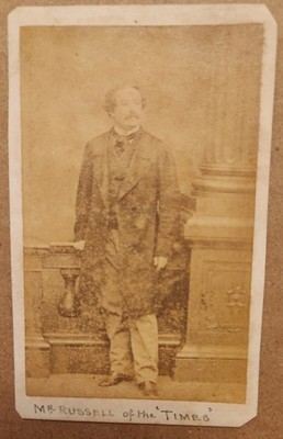 Full Length CDV of Howard ''Bull Run'' Russell, Irish Reporter of the London Times