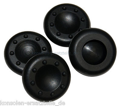 4 x Daumenkappe Gummi für Xbox 360 Controller Thumbstick Knopf Joystick -schwarz
