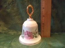 Danbury Mint Bells of The World Worcester England Bone China Floral Dinner Bell