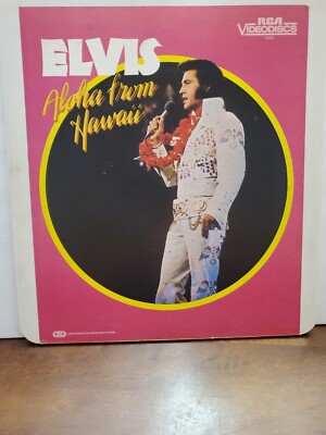 Elvis Aloha From Hawaii RCA   CED Video Disc Good Used Condition