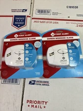 FIRST ALERT CO400-3 Carbon Monoxide Detector Battery Operated White  2-Pack (2B)