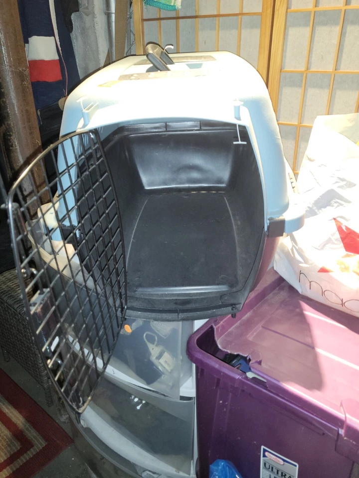 Porta mascotas viaje perro gato grande aprobado por aerolínea perrera jaula casa nuevo Foto 2 de 4