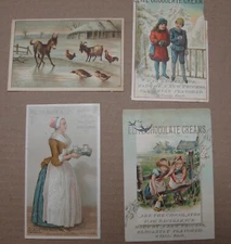 1884-1887 Chocolate Cream Candy & Cocoa Mfg., Buffords, Walter Baker & Co. Mass.