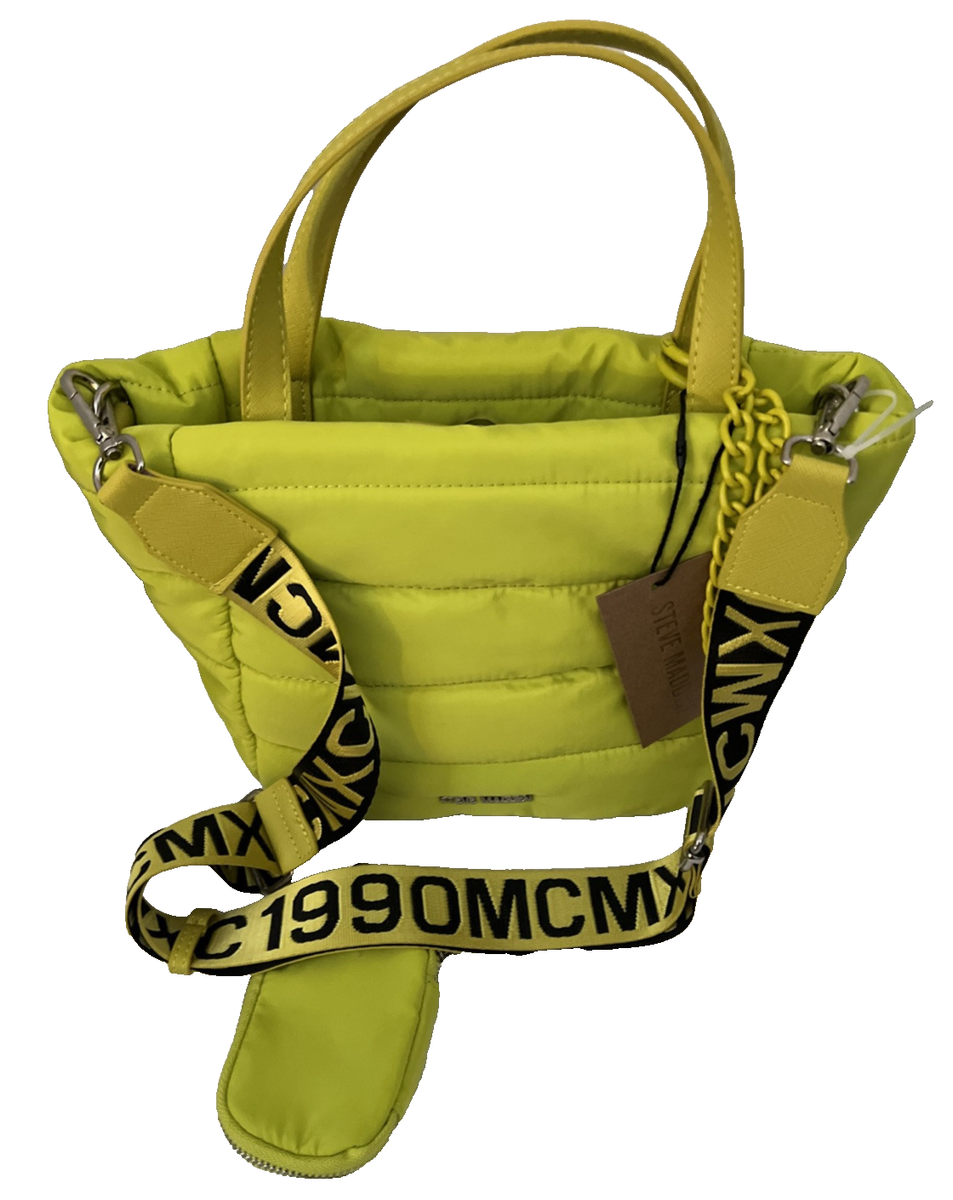STEVE MADDENのハンドバッグ STEVE MADDEN Hand Bag CITRON Quilted Puffer Tote with Coin Logo