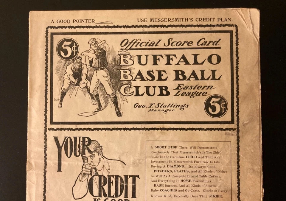 Early 1900's Buffalo Bisons Baseball Program - George Stallings Manager - Image 2 of 4