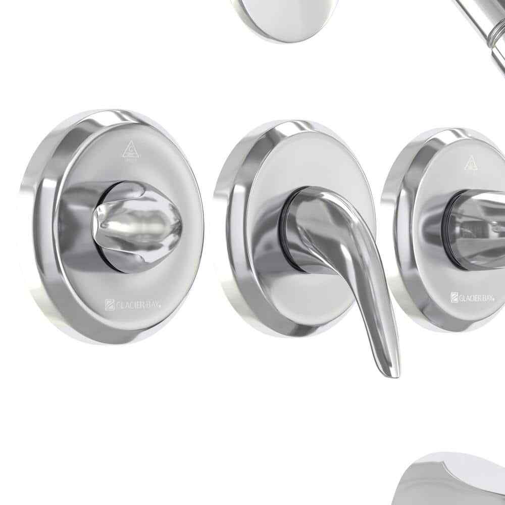 Glacier Bay Aragon Triple Handle 1Spray Tub and Shower Faucet 1.8 GPM