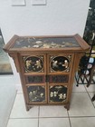 Beautiful Wood Chinese Cabinet with Stone
