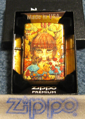 ZIPPO 540 DESIGN Lighter SEAN DIETRICH 48458 Limited 1,000 GIRL WITH MUSHROOMS