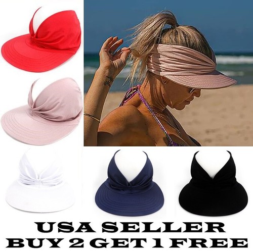 Women Turban Sun Visor Hat Cap Sports 