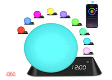Smart Wake up Light with Alarm Clock, Led Night Light White Noise Sound Machine