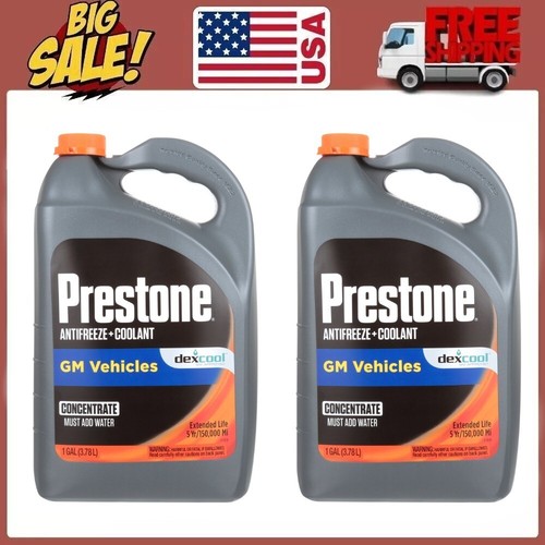 2 Packs Prestone DexCool Anitfreeze/Coolant Concentrate, 1gal eBay
