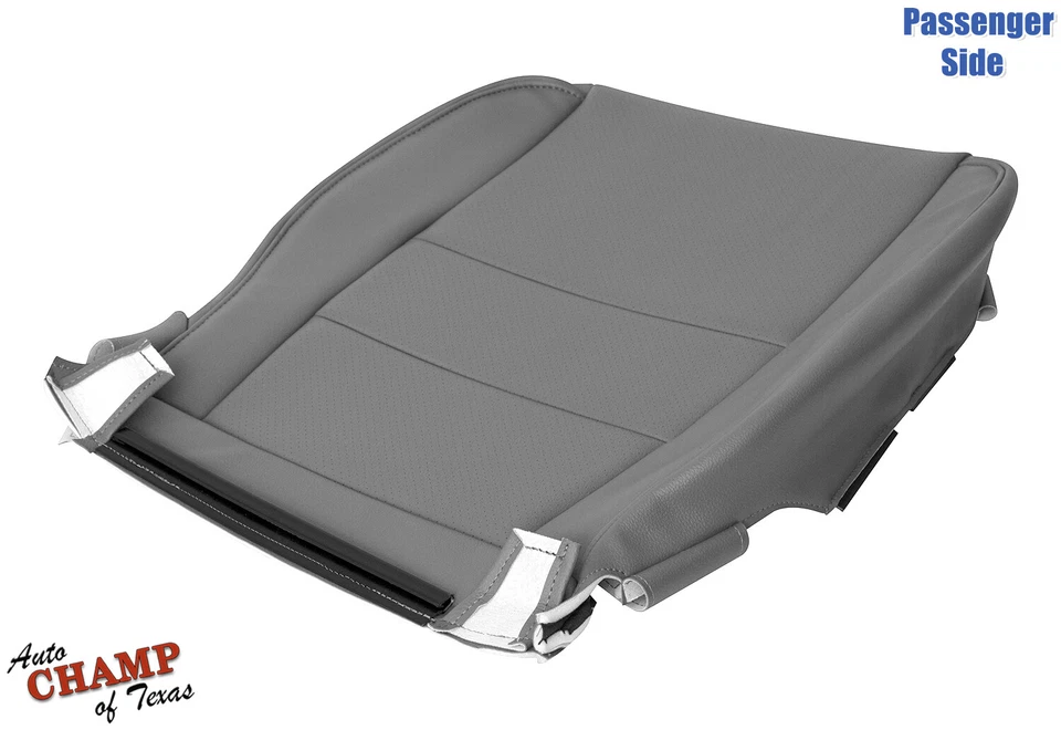 Cubierta de asiento de cuero gris inferior lateral del pasajero para Honda Ridgeline 2009-2013 Foto 4 de 4